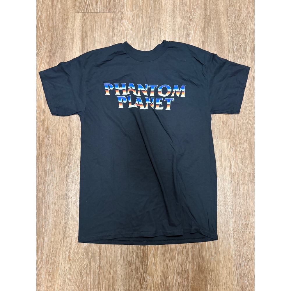 Phantom Planet Band Tee Men Large Black Short Sleeve Graphic T-Shirt Made in USA